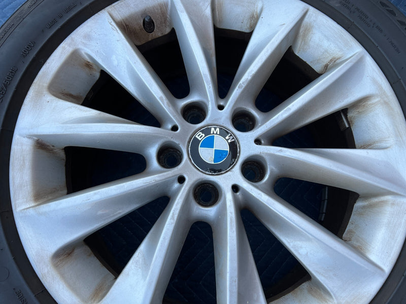 2011-2017 BMW X3 F25 Alloy 18"x8" Wheel Rim 10 Spoke & Tire Set of 4 OEM #2205EM