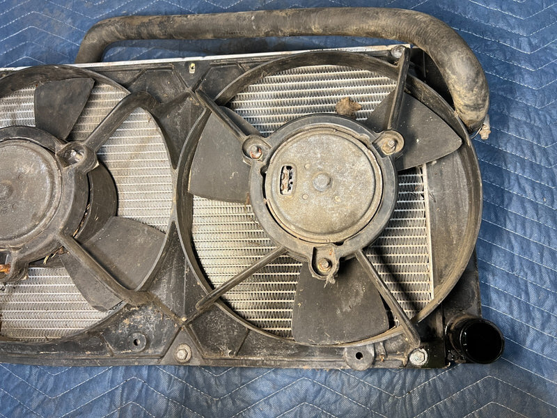 1983-1985 Porsche 944 Radiator & Cooling Fan Stack Pair Assembly OEM #2498EM