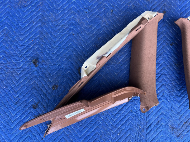 2005-2011 Audi A6 Rear Right & Left C Pillar Trim Pair Amaretto OEM #3402EM