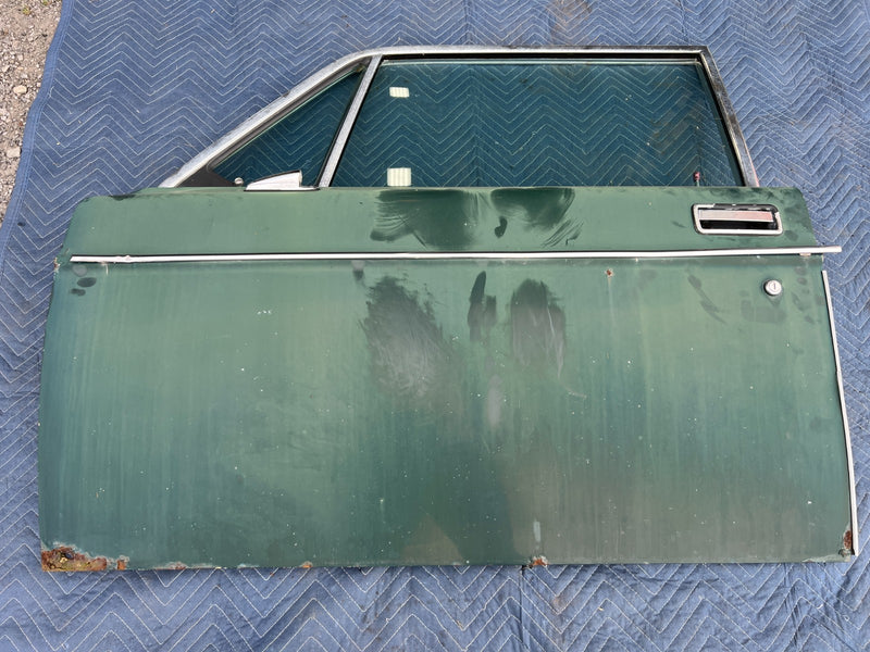 1967-1974 Volvo 140 142 Coupe Front Driver Left Door Panel Green OEM #4857EM