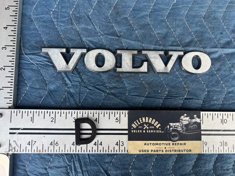 1992-1995 Volvo 940 740 Rear Trunk Hatch Volvo Emblem Badge Logo OEM #3243EM