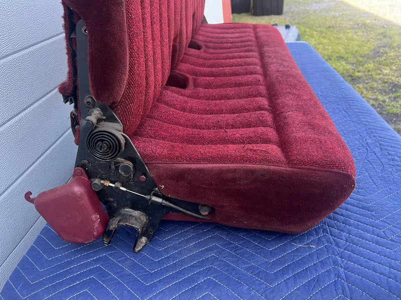 1998-1994 Chevrolet Silverado GMC Ext Cab Rear Bench Seat Maroon OEM #5531EM