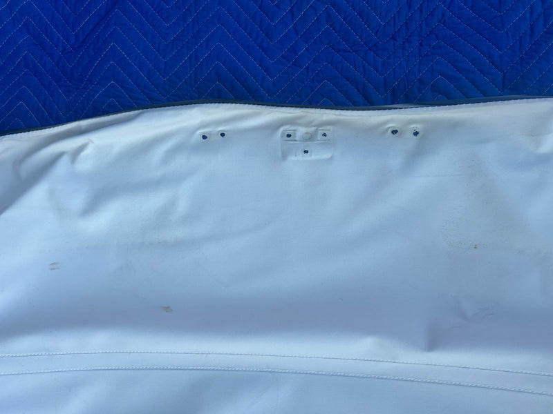 1967-1974 Volvo 140 142 Coupe Complete Vinyl Overhead Headliner White OE #4892EM