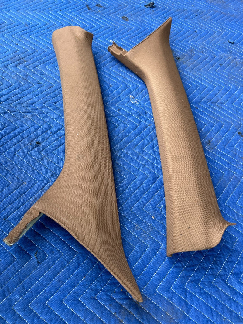 2005-2011 Audi A6 Right & Left A Pillar Trim Pair Amaretto 4F0867233F OE #3403EM