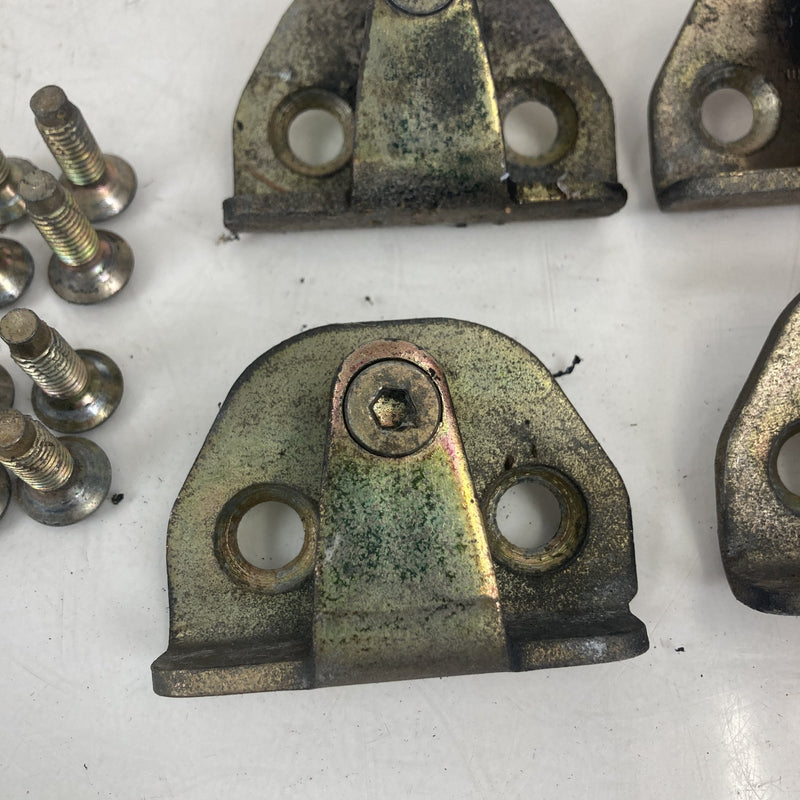 1981-1985 Volvo 240 245 Door Striker Plates Set of 4 1247885 968873 OEM