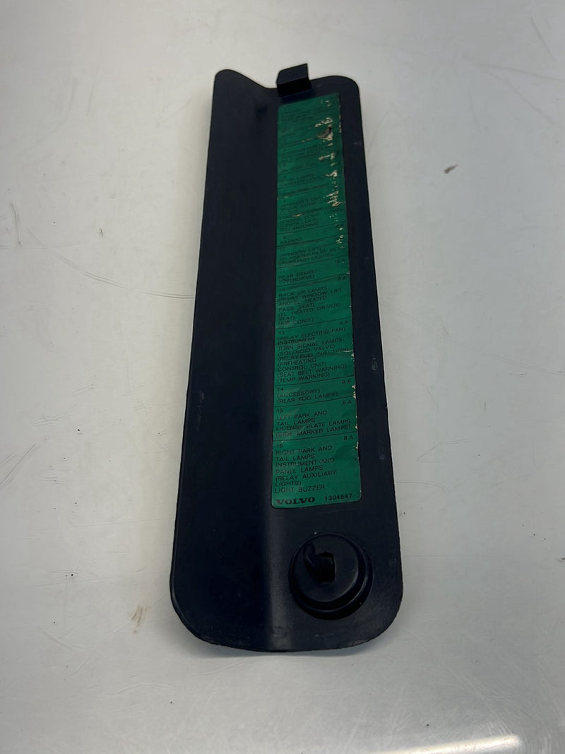 1975-1980 Volvo 244 240 Fuse Box Cover Trim Black 1304547 OEM #5264EM