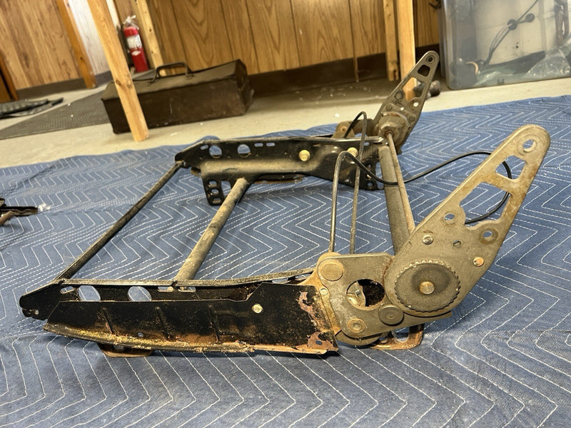 Volvo 240 242 244 245 Seat Track & Frame w/Tilt For Coupe Rear Seat Entry #3891E