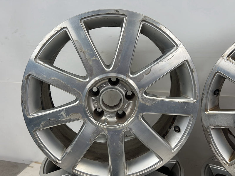 1996-2003 Audi S8 D2 A8 18" 9-Spoke Alloy Wheel Rim Set 8Jx18 OEM #6372EM