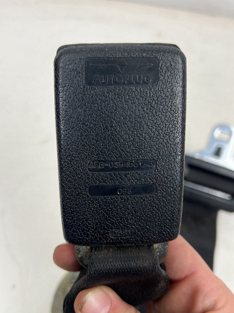 1984-1993 BMW 318i E30 Coupe Rear Seat Belt Retractor Set Black OEM #6737EM