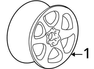 Volvo 850 V70 S70 Set Of 4 Cetus Rims Wheels 9140545 6.5Jx15x43 OEM #2304E