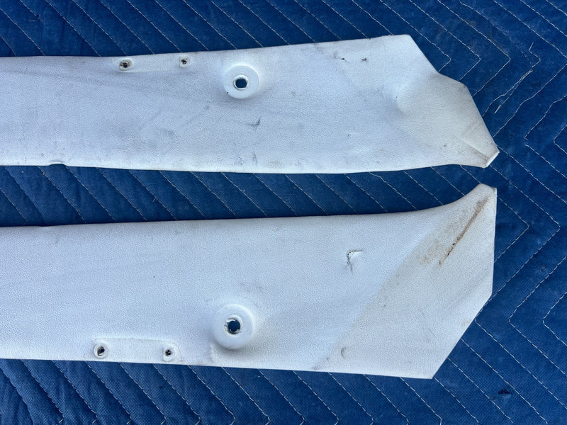 1967-1974 Volvo 140 142 Coupe Rear Right & Left C Pillar Trim White OEM #4916EM