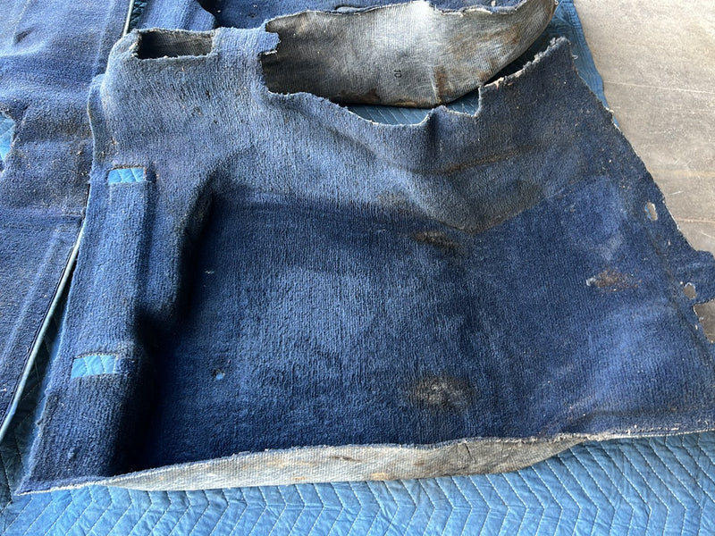 1975-1980 Volvo 244 240 Sedan Only Blue Molded Carpet Set Front Rear OEM #5403EM