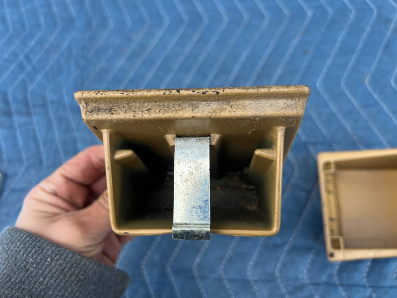 1986-1993 Volvo 240 244 Sedan Dash Coin Storage Cubby Tan Trim OEM #4215EM