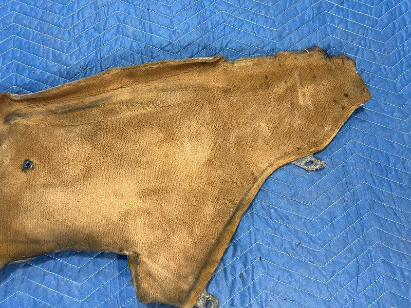 1986-1995 Mercedes 300D W124 Tan Center Console Molded Carpet Pair OEM #2768EM