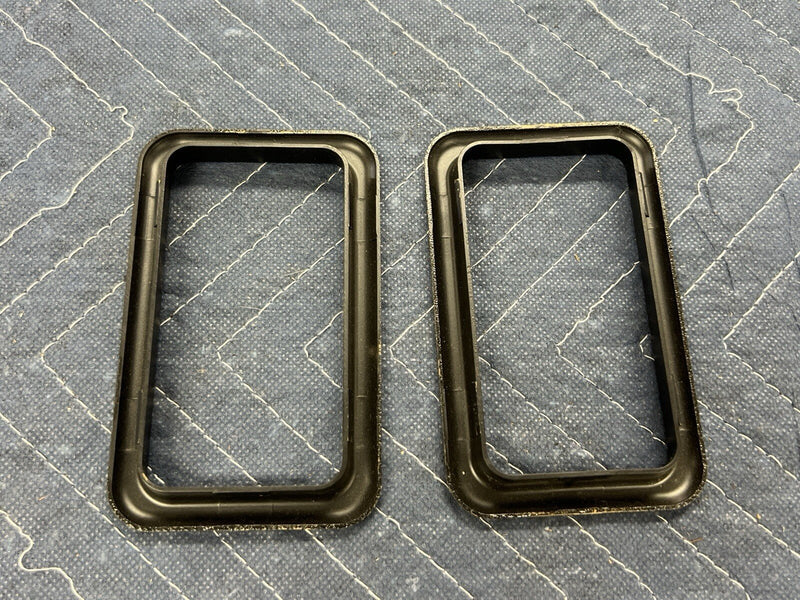 1975-1993 Volvo 240 242 244 245 Door Handle Surround Trim Pair Black OEM #3926E