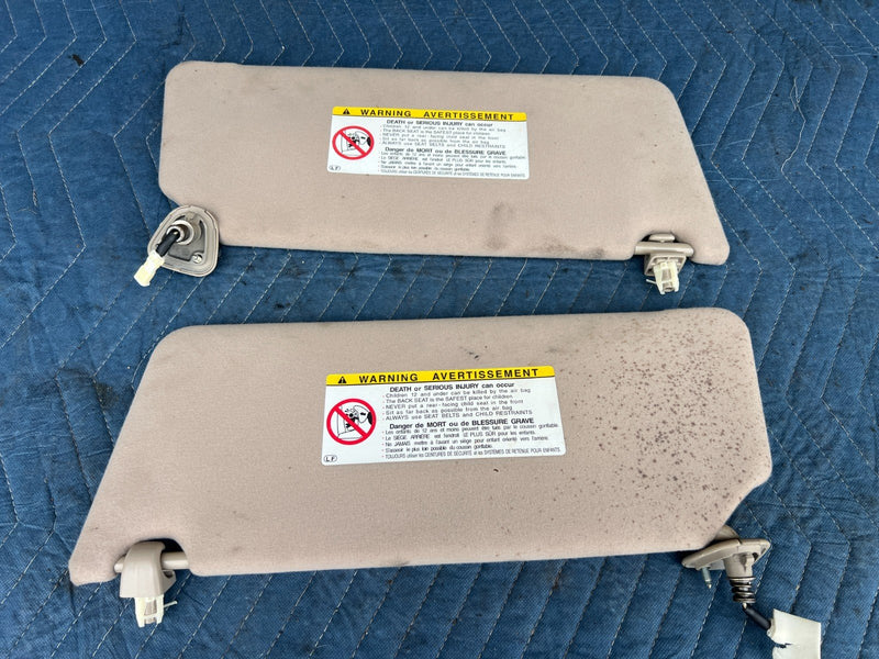 2002-2006 Toyota Camry Right Left RH LH Side Sun Visor Tan Beige OEM #72DU