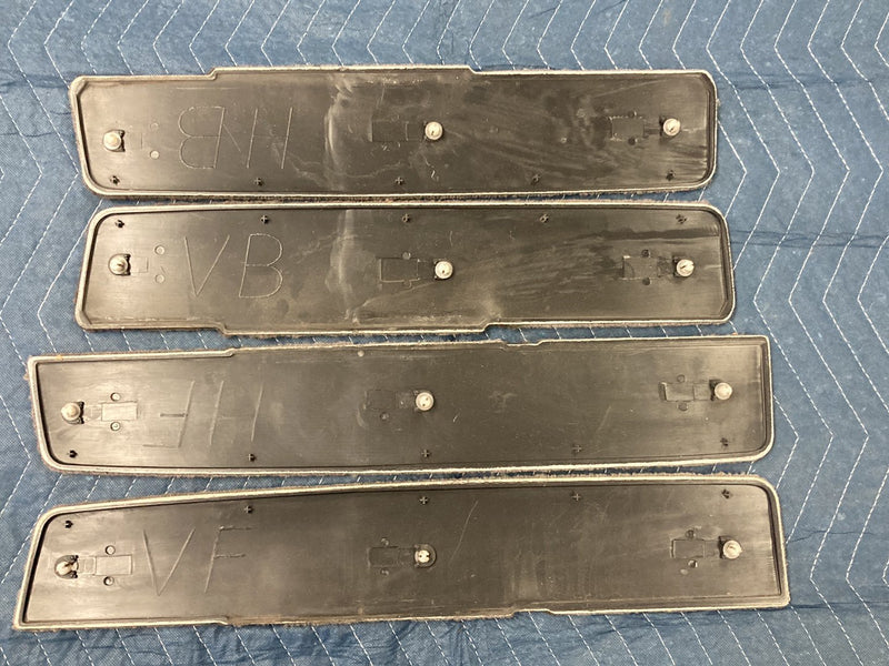 1992-1995 Volvo 940 945 740 Door Card Carpet Insert Trim Gray Set OEM #6417EM