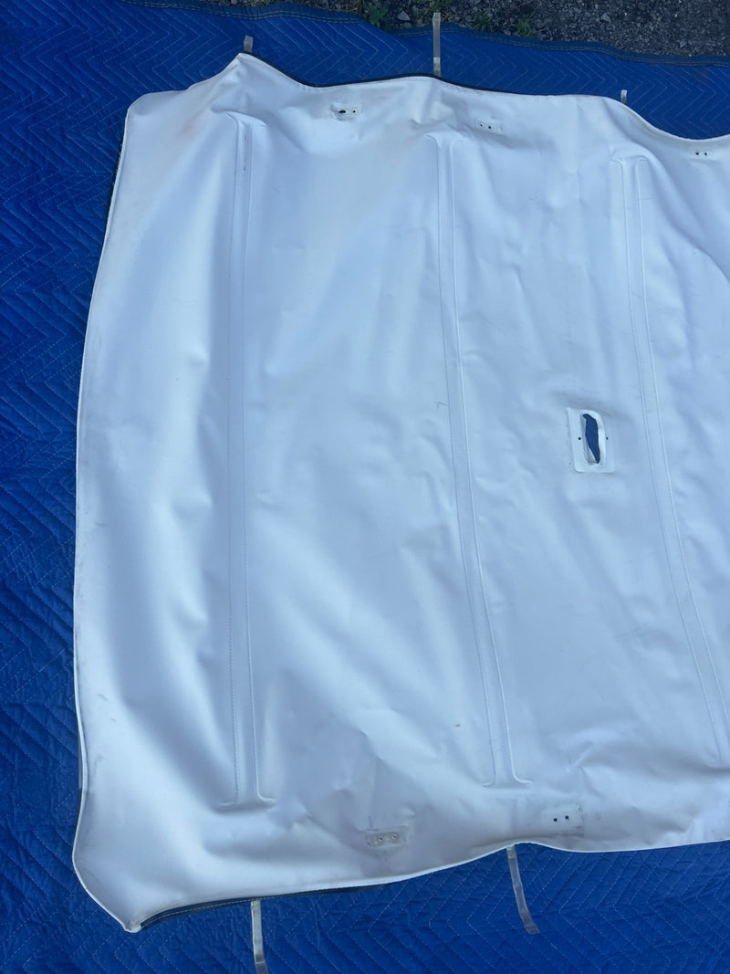 1967-1974 Volvo 140 142 Coupe Complete Vinyl Overhead Headliner White OE #4892EM