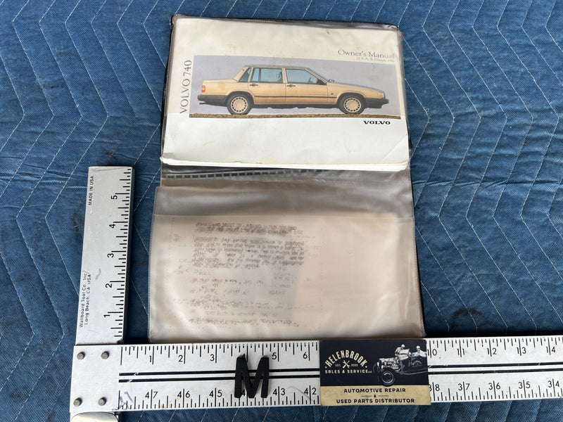 1991 Volvo 740 940 Sedan Owner's Manual Booklet Book Set User Guide OEM #3769EM