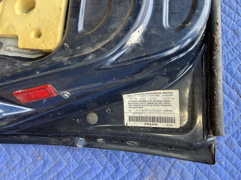 1993-1997 Volvo 850 850R Driver Front Left LH Door Assembly Blue OEM #4419E