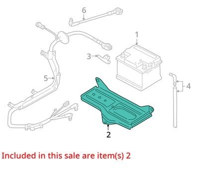 2003-2009 Audi S4 B6 B7 8E Lower Battery Bracket Mount 8E1805229/A OEM #688EM