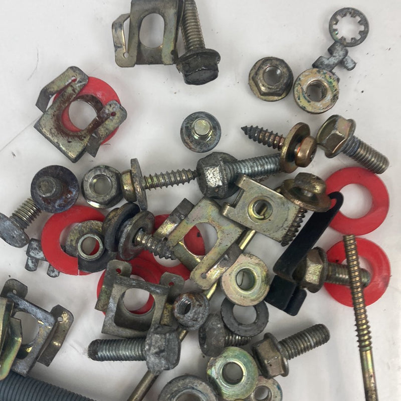 1986-93 Volvo 240 244 Lot of Door Hardware From all 4 Doors Bolts etc OEM #4884M