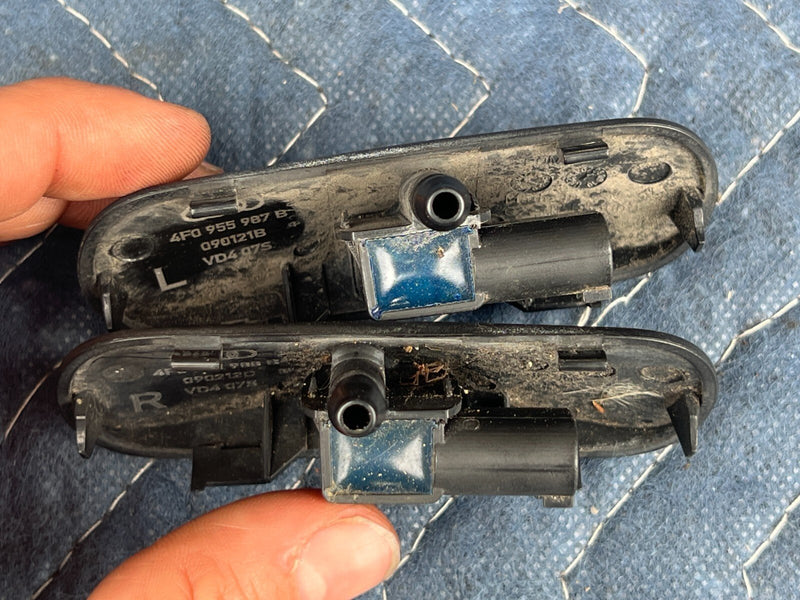 2005-2011 Audi A6 Right + Left Wiper Washer Squirt Nozzle 4F0955987/8B OEM #50ZJ