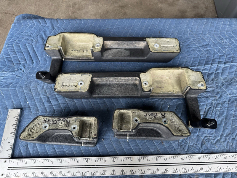 1986-1993 Volvo 240 244 Sedan Front & Rear Door Panel Armrest Set OEM #4836E