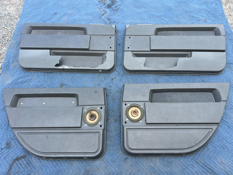 1989-1995 Volvo 740 940 Wagon Front Rear RH LH Door Card Set Gray OEM #4020EM