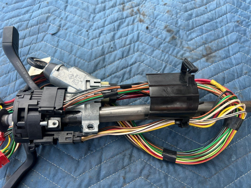 1985-1992 Volkswagen VW Golf Steering Column w/ Stalks, Key, Hardware OEM #6171EM