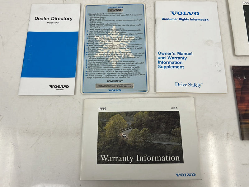 1995 Volvo 850 Owners Manual Booklet User Guide Book Set OEM