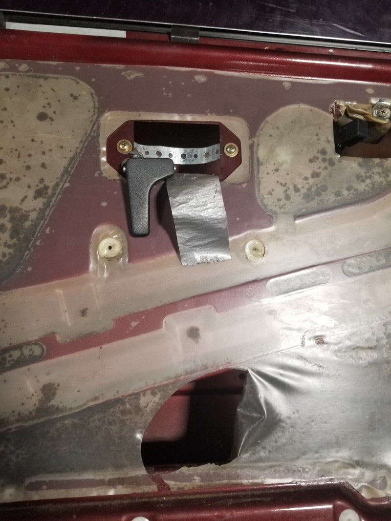 1984-93 BMW E30 318i 325i Front Driver Left LH Burgundy Door Panel OEM #CN602