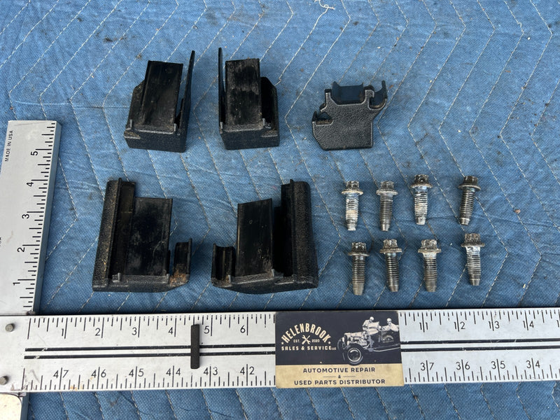 1996-2003 Mercedes W210 E320 Seat Bolt Hardware & Trim Cover Set OEM #4673EM