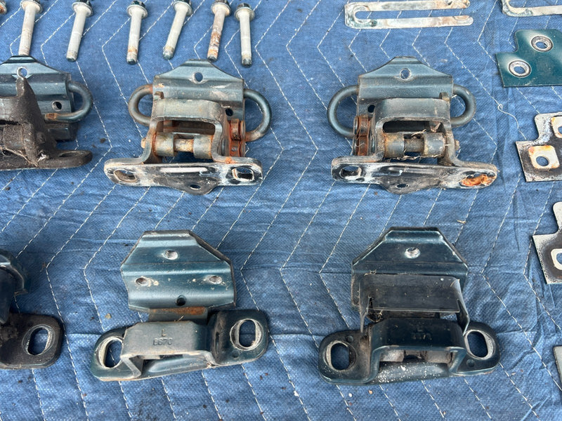 1992-1995 Volvo 940 740 LH & RH Front Rear Door Hinge Full Set of 8 OEM #3206EM