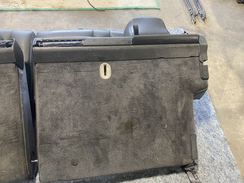 98-00 Volvo V70R V70 Rear Charcoal Gray Leather Seat Set w/ Seat Belts OE #1647E