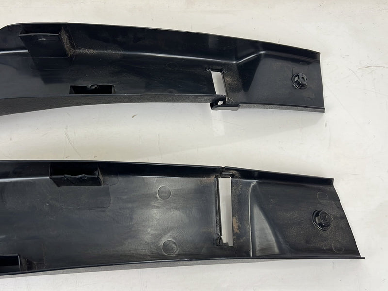 1990-1992 Volvo 740 745 940 Left & Right B Pillar Trim Pair Black OEM #5865EM