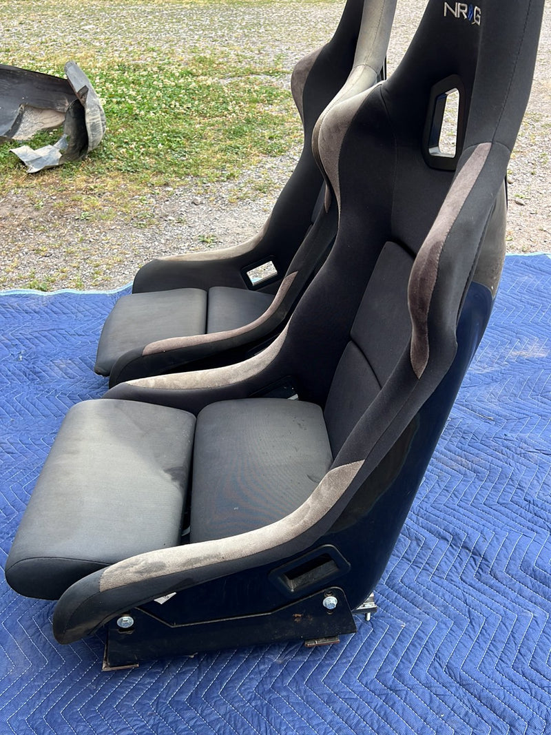 1983-1985 Porsche 944 Front Left Right NRG Racing Bucket Seat Pair OEM #5717EM