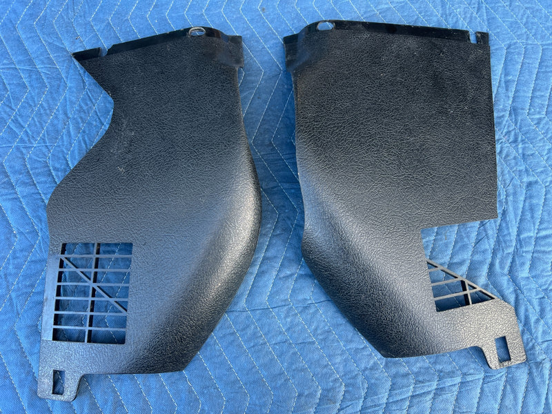 1986-1993 Volvo 240 244 Lower Dash Right & Left Kick Panel Trim Black OE #4183EM