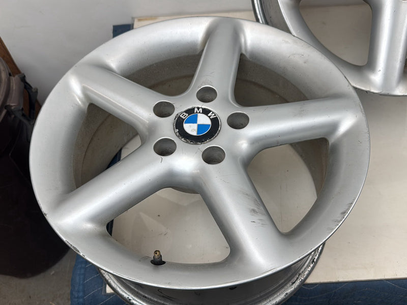 1998-2003 BMW 323i Z3 E36 8.5x17 5-Spoke Aluminum Wheel Set of 4 OEM #6116EM