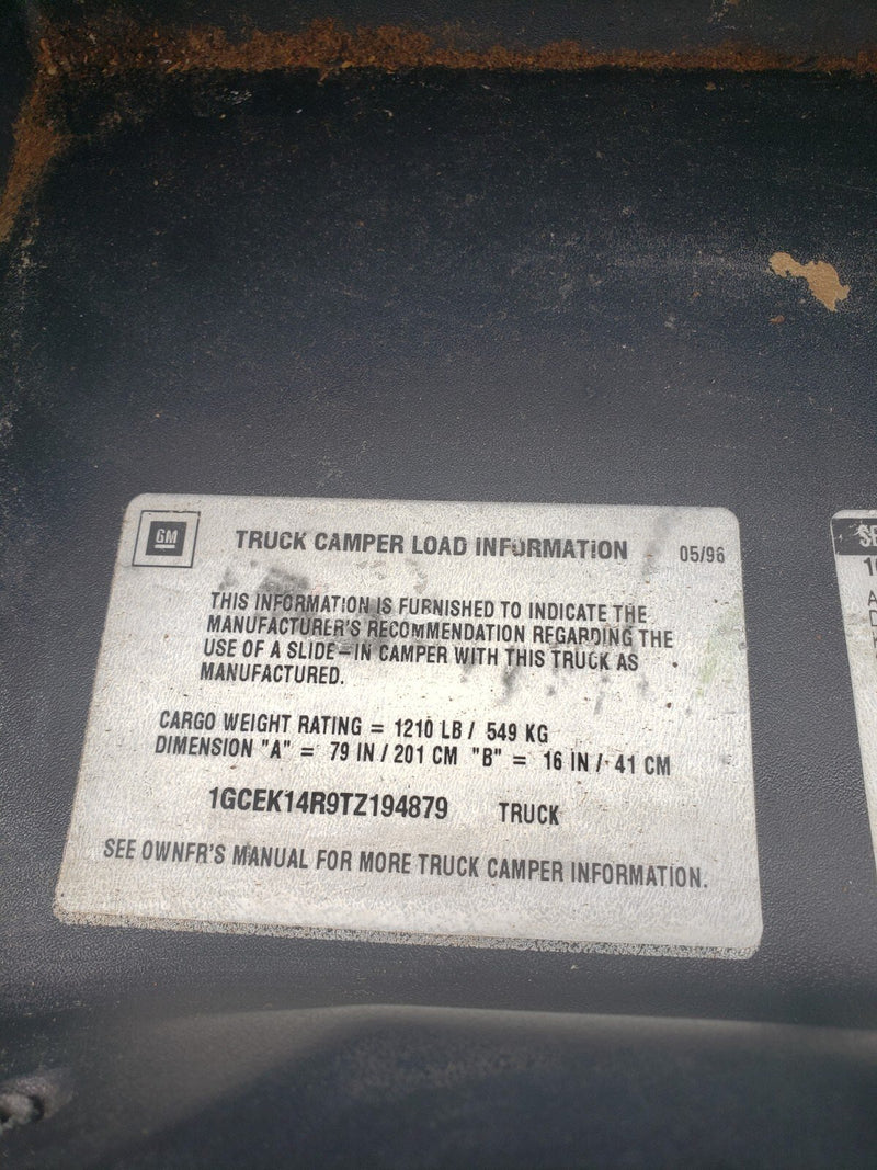 1988-1998 Chevy GMC GM 1500 C/K Blue Glove Box Assembly 15991692 OEM #1022CN
