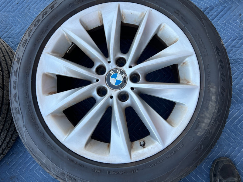 2011-2017 BMW X3 F25 Alloy 18"x8" Wheel Rim 10 Spoke & Tire Set of 4 OEM #2205EM