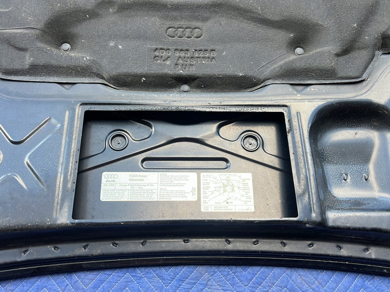1996-2003 Audi S8 D2 A8 Engine Bonnet Hood Panel Brilliant Black OEM #6428EM