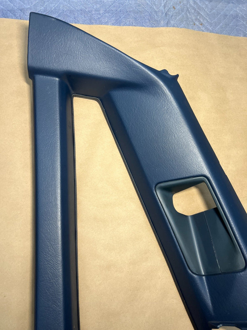 1984-1989 Volvo 740 760 Sedan Rear C Pillar Window Trim Dark Blue OEM #1552EM