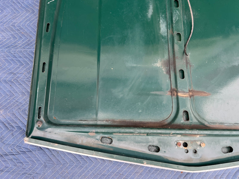 1967-1974 Volvo 140 142 Coupe Front Hood Engine Bonnet Panel Green OEM #4858EM