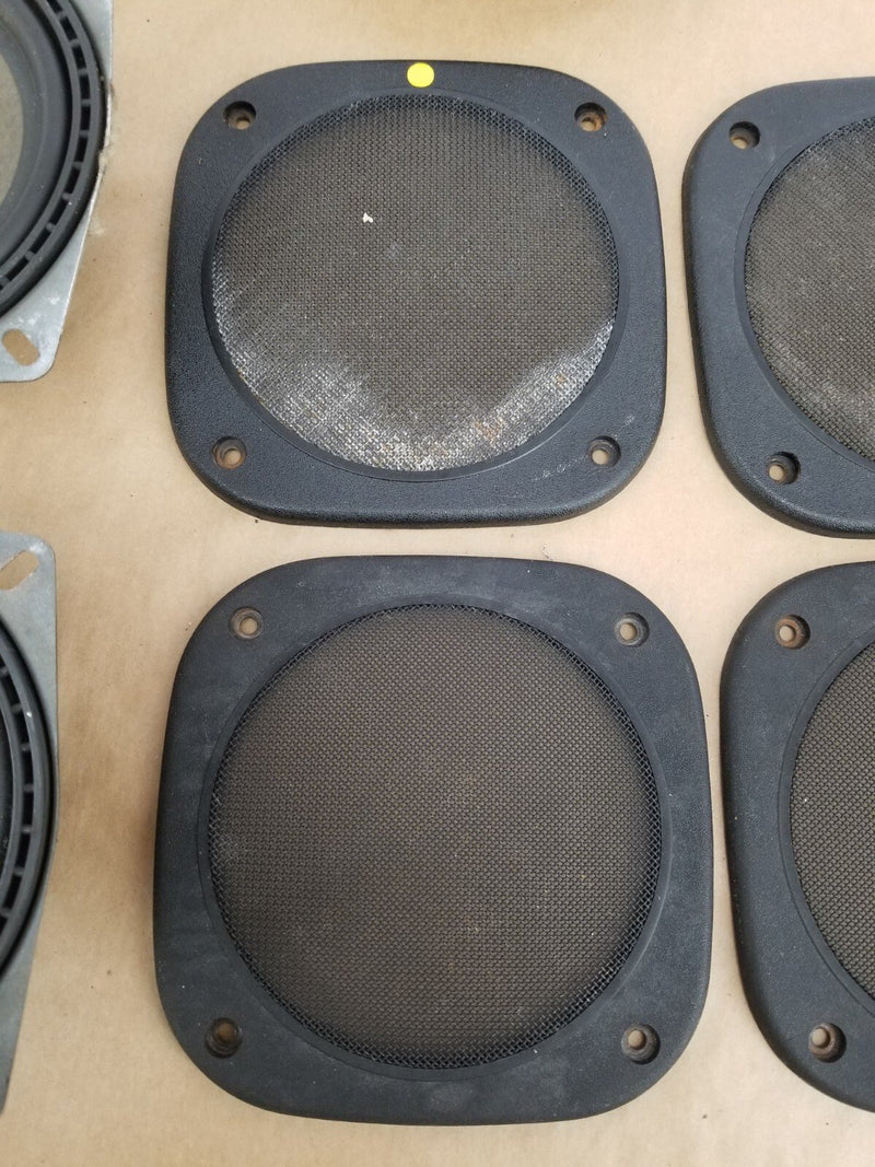 1984-93 BMW E30 318i 325i Front Rear Left Right Speaker Set w/ Covers OEM#462CN