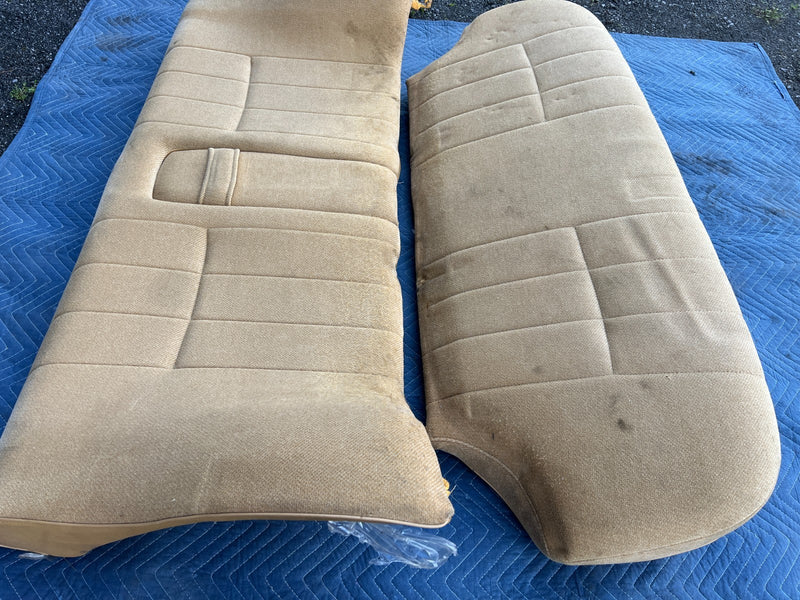 1986-1993 Volvo 240 244 *Sedan Only* Rear Bench Set Tan Cloth OEM #4208EM