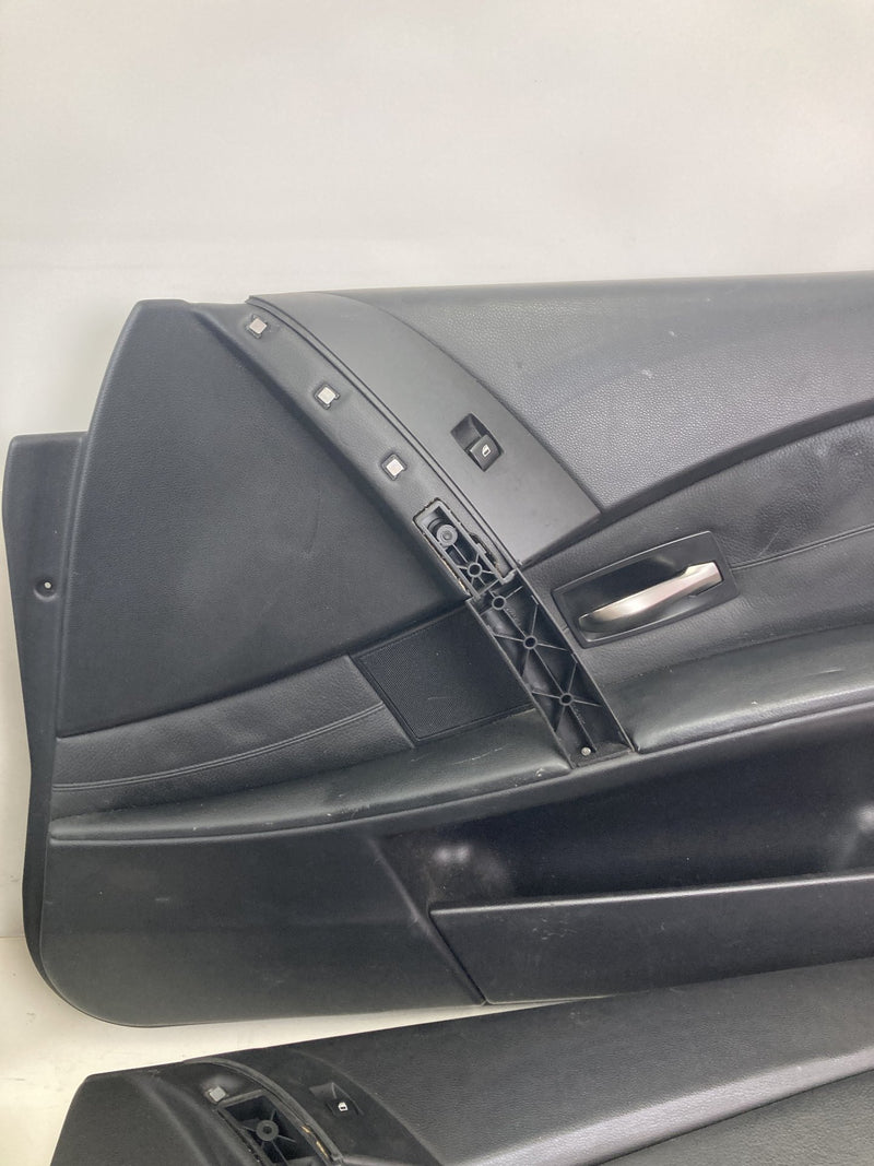 2003-2007 BMW 545i E60 Door Card Set of 4 Black Left Right OEM #4959M