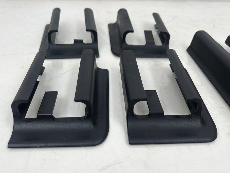 1996-2003 Audi S8 D2 A8 Right & Left Seat Track Trim Cover Set Black OEM #6442EM