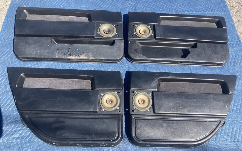 1989-1995 Volvo 940 944 Door Card Set of 4 Panel Black LH RH OEM #4194M