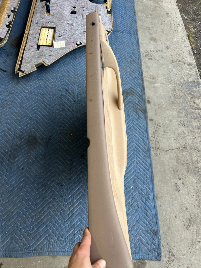 1998-2003 Mercedes W210 E320 Wagon Door Card Trim Panel Tan Set of 4 OEM #4739EM